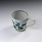 Kutani Ware Mug - Hungry Kingfisher / 九谷焼 マグカップ