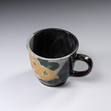 Kutani Ware Mug Cup - Gold Camellia / 九谷焼 マグカップ