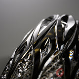 KAGAMI Crystal Edo-Kiriko Luxury Flower Vase - "Ruru" by Tatsuya Nemoto / 根本達也 - 縷々