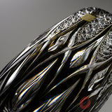 KAGAMI Crystal Edo-Kiriko Luxury Flower Vase - "Ruru" by Tatsuya Nemoto / 根本達也 - 縷々