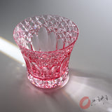 KAGAMI Crystal Edo-Kiriko Rock Glass - Yumeiro Red / 江戸切子 ロックグラス