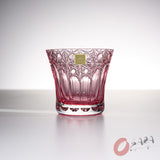 KAGAMI Crystal Edo-Kiriko Rock Glass - Yumeiro Red / 江戸切子 ロックグラス