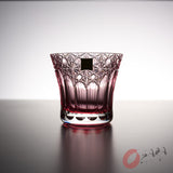 KAGAMI Crystal Edo-Kiriko Rock Glass - Yumeiro Red / 江戸切子 ロックグラス