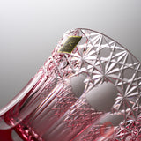 KAGAMI Crystal Edo-Kiriko Rock Glass - Yumeiro Red / 江戸切子 ロックグラス
