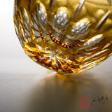 KAGAMI Crystal Edo-Kiriko Cold Sake Cup - Dazzling Wind - Junichi Nabetani / 風華 鍋谷淳一