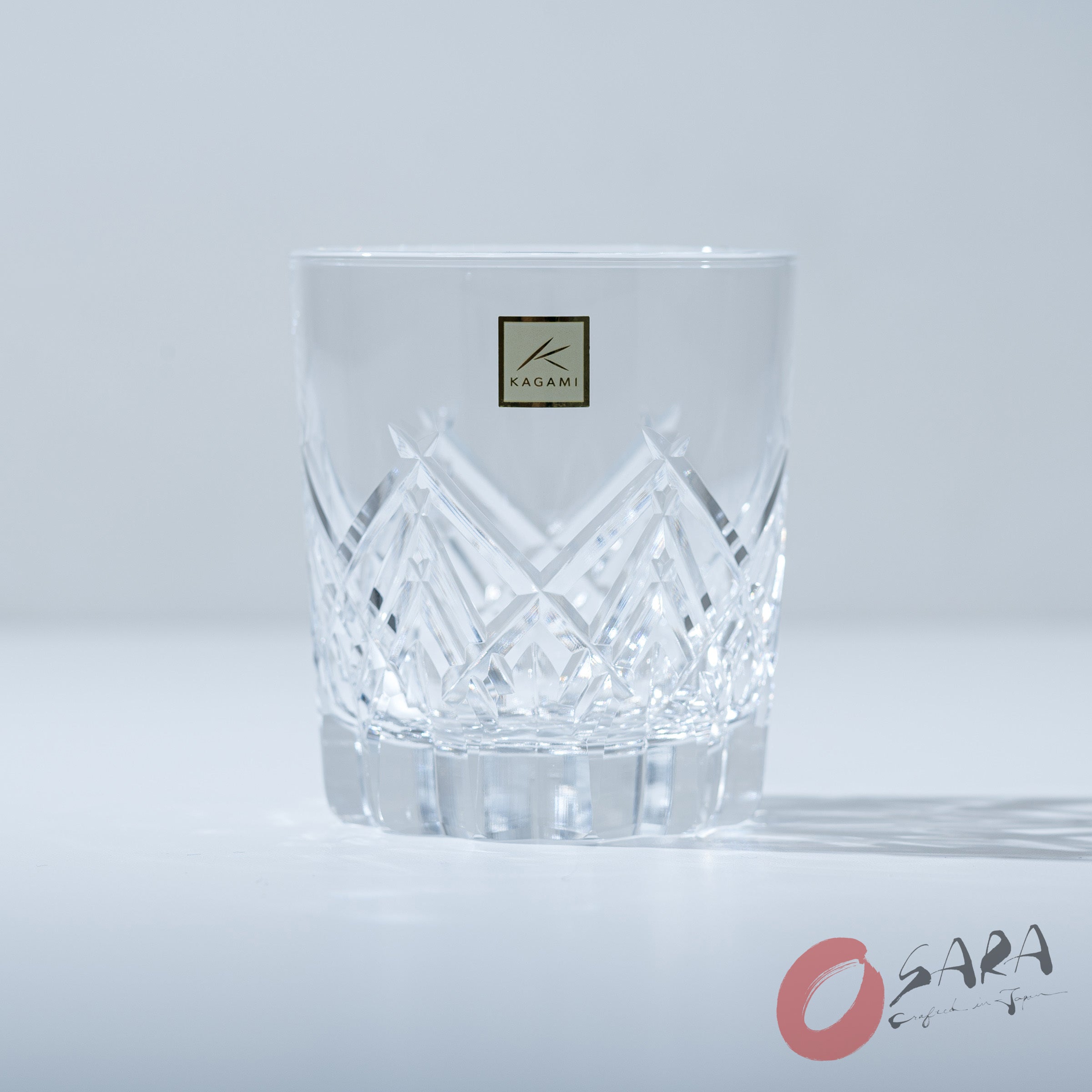 KAGAMI Crystal Japanese Handmade Whiskey Rock Glass - 260 ml - Sleet