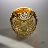 KAGAMI Crystal Fortune Owl Ornament / 江戸切子 招福ふくろう