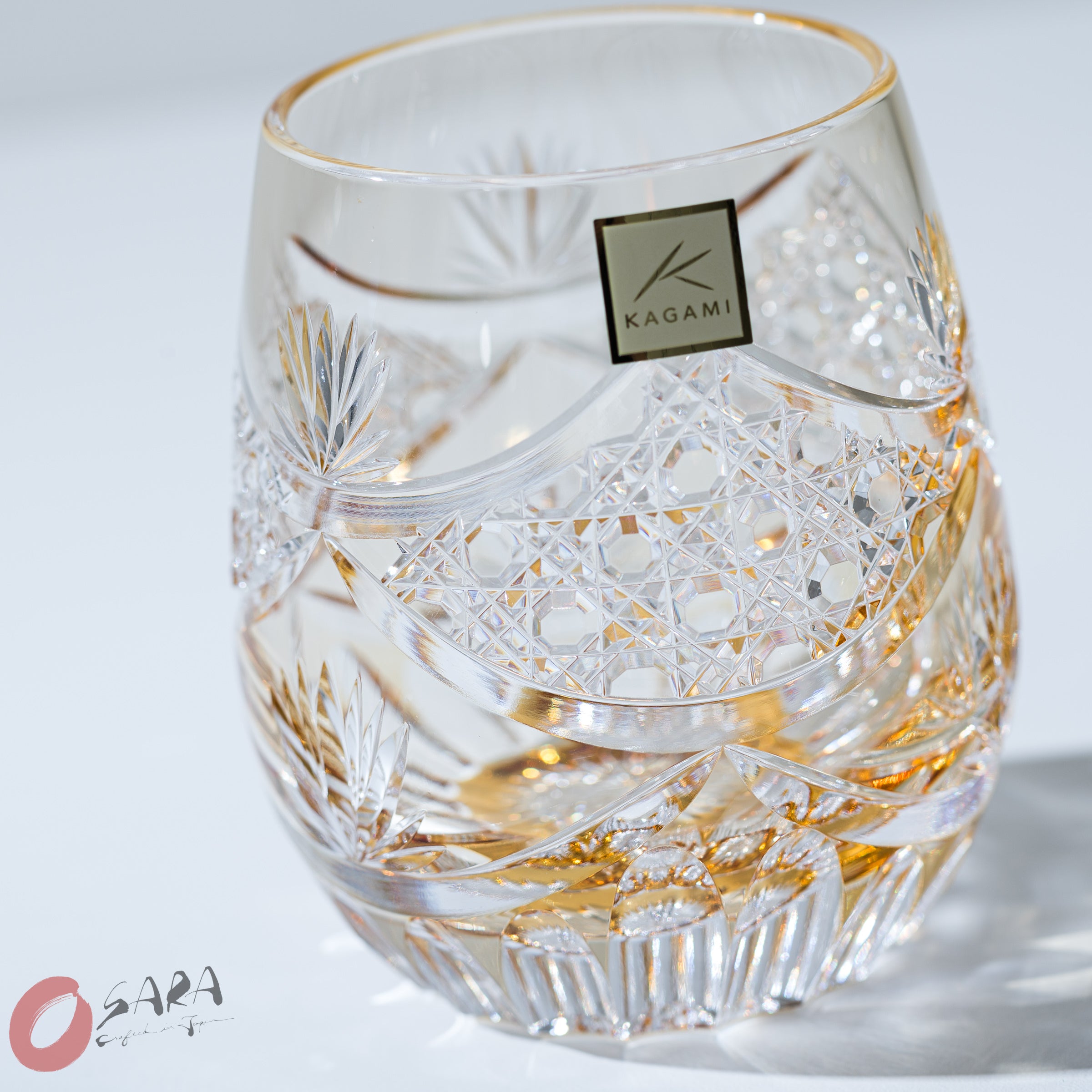 KAGAMI Crystal Premium Rock Glass - Evening Calm / 夕凪