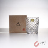 KAGAMI Crystal Transparent Whiskey Rock Glass - Cloisonne - Satoshi Nabetani  / 七宝 鍋谷聰