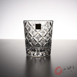 KAGAMI Crystal Transparent Whiskey Rock Glass - Cloisonne - Satoshi Nabetani  / 七宝 鍋谷聰