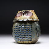 KASHIWA Seto Ware - Container Case - Owl / 瀬戸焼 かしわ窯