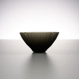 Sugahara Handmade Glassworks - Kikka Frosted Bowl - Large Black / 菅原工芸硝子 Sghr