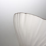 Sugahara Handmade Glassworks - Kikka Frosted Bowl - Large White / 菅原工芸硝子 Sghr