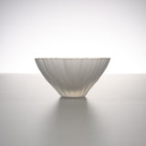 Sugahara Handmade Glassworks - Kikka Frosted Bowl - Large White / 菅原工芸硝子 Sghr