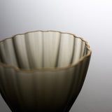 Sugahara Handmade Glassworks - Kikka Frosted Bowl - Small Black / 菅原工芸硝子 Sghr