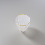 Sugahara Handmade Glassworks - Kikka Frosted Bowl - Small White / 菅原工芸硝子 Sghr