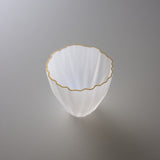 Sugahara Handmade Glassworks - Kikka Frosted Bowl - Small White / 菅原工芸硝子 Sghr