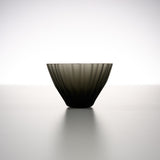 Sugahara Handmade Glassworks - Kikka Frosted Bowl - Medium Black / 菅原工芸硝子 Sghr