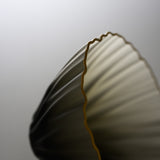 Sugahara Handmade Glassworks - Kikka Frosted Bowl - Medium Black / 菅原工芸硝子 Sghr