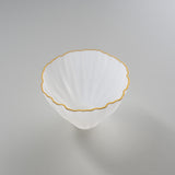 Sugahara Handmade Glassworks - Kikka Frosted Bowl - Medium White / 菅原工芸硝子 Sghr