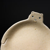 Shinichi Ozeki Polar Bear Plate - Small / 笠間焼