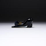 KOBEI Kiln Aoyu Cat Ornament - Black Mini / 幸兵衛窯 青釉オーナメント