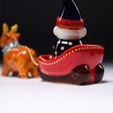 KOBEI Kiln Christmas Series - Santa Claus and Reindeer Ornament / 幸兵衛窯 サンタクロースとトナカイ