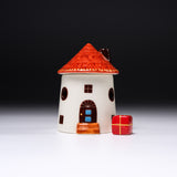 KOBEI Kiln Christmas Series - Little House with Present Ornament / 幸兵衛窯 クリスマスオーナメント