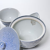 KOSHUN Kiln Kyo Kiyomizu Ware Shizuku Series Tea Set - Sora / 洸春窯 茶器セット 宙