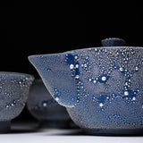 KOSHUN Kiln Kyo Kiyomizu Ware Shizuku Series Tea Set - Sora / 洸春窯 茶器セット 宙