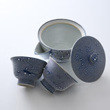 KOSHUN Kiln Kyo Kiyomizu Ware Shizuku Series Tea Set - Sora / 洸春窯 茶器セット 宙