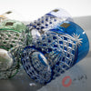 KAGAMI Crystal Edo-Kiriko Rock Glass - Curtain Folds - Set of 5