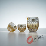 KAGAMI Crystal Edo-Kiriko Sake Set - Dazzling Wind / 風華 - Junichi Nabetani