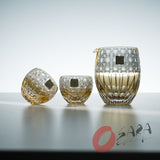 KAGAMI Crystal Edo-Kiriko Sake Set - Dazzling Wind / 風華 - Junichi Nabetani