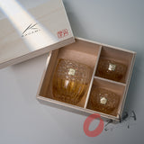 KAGAMI Crystal Edo-Kiriko Sake Set - Dazzling Wind / 風華 - Junichi Nabetani