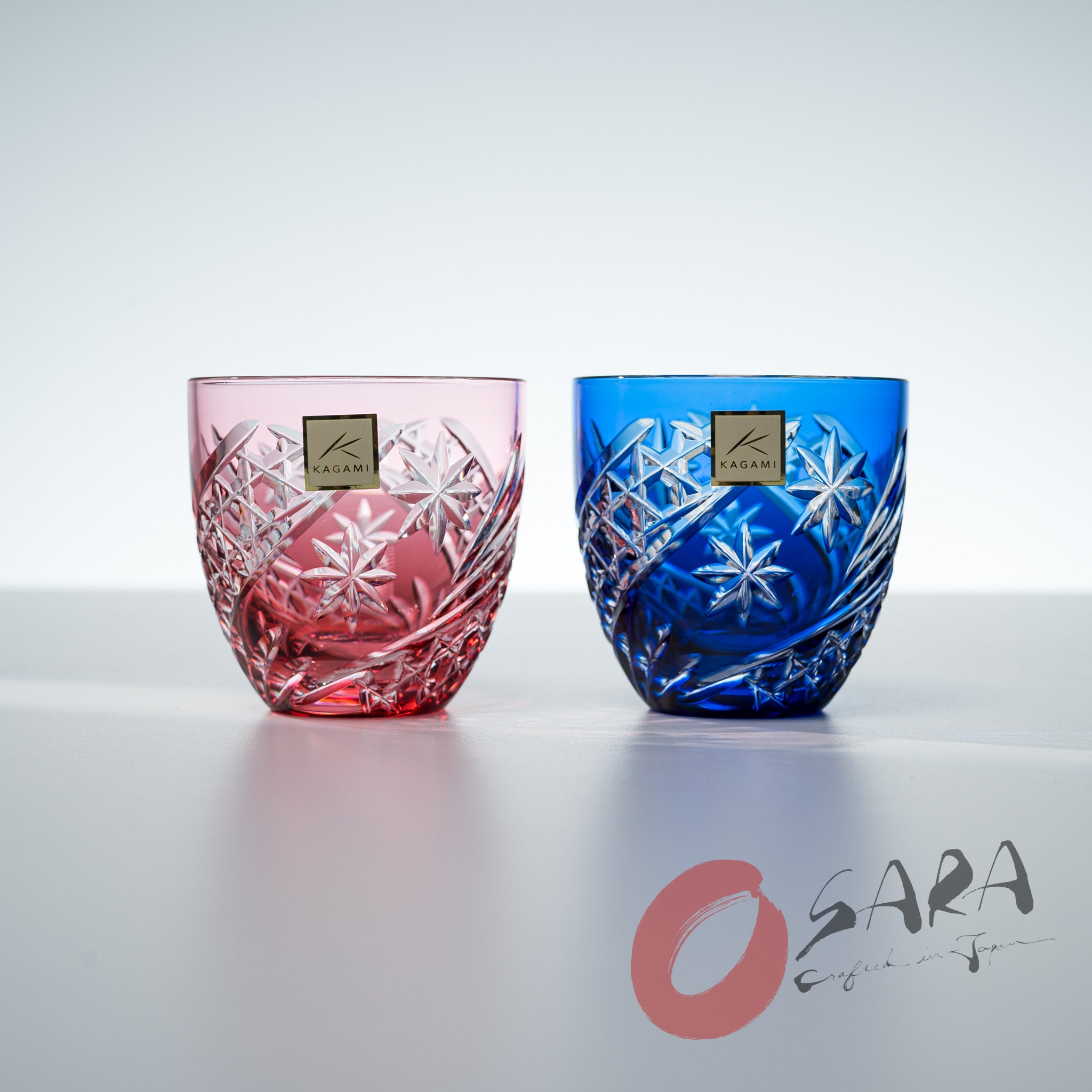 kagami-crystal-edo-kiriko-pair-sake-glass-140-ml-starry-sky-osara