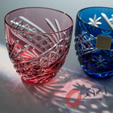 KAGAMI Crystal Edo-Kiriko Pair Sake Glass - 140 ml / Starry Sky