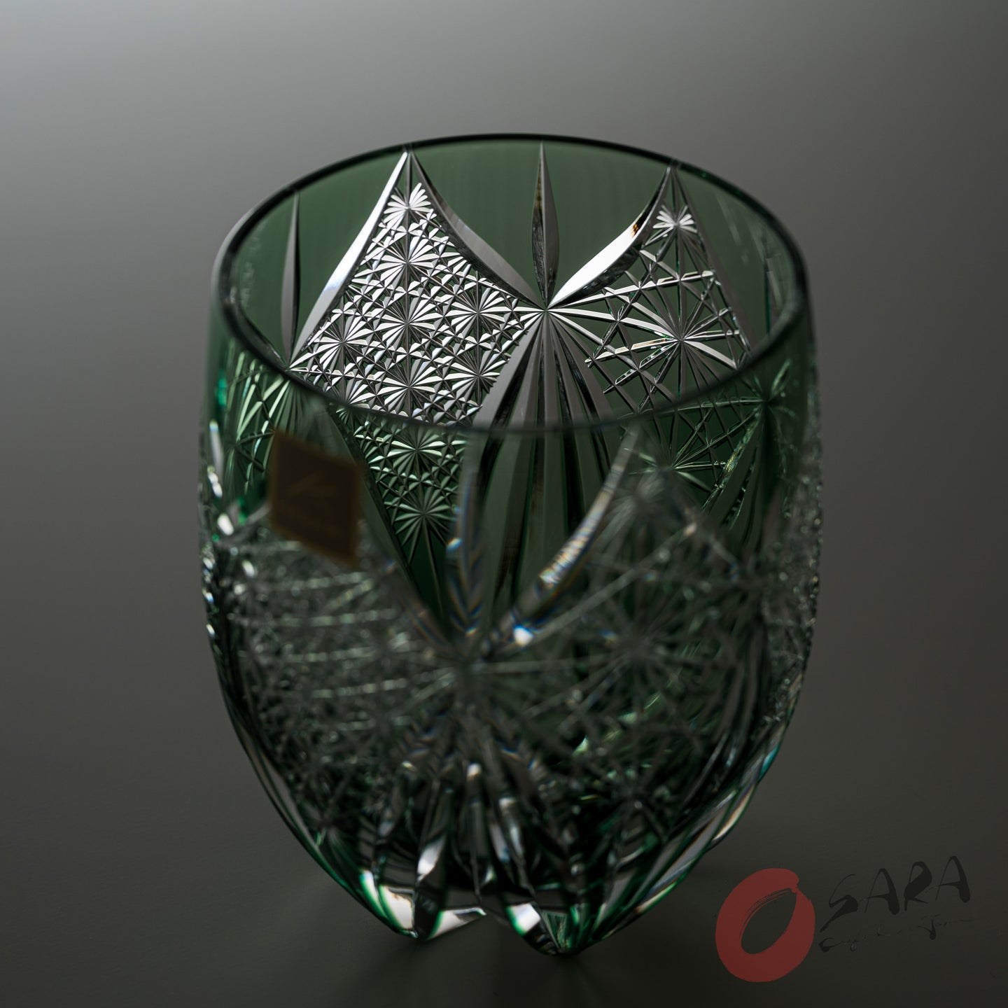 KAGAMI Crystal Round Rock Glass - Subaru Green / 昴 – Osara Australia