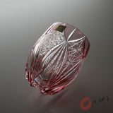 KAGAMI Crystal Round Rock Glass - Subaru Pink / 昴