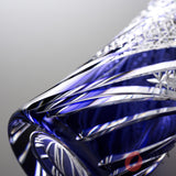 KAGAMI Crystal Edo-Kiriko Vase - Wisteria / 江戸切子 花瓶 藤