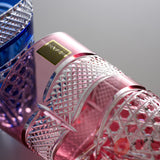 KAGAMI Crystal Edo-Kiriko Pair Tumbler Glass - Fish scales & Hexagonal Basket Weave Pattern / 魚子に六角籠目紋
