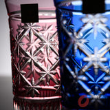 KAGAMI Crystal Edo-Kiriko Pair Slim Glass - Star Link Pattern / 江戸切子 ペアグラス 星繋ぎ