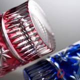 KAGAMI Crystal Edo-Kiriko Pair Slim Glass - Star Link Pattern / 江戸切子 ペアグラス 星繋ぎ