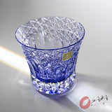 KAGAMI Crystal Edo-Kiriko Rock Glass - Yumeiro Purple / 江戸切子 ロックグラス