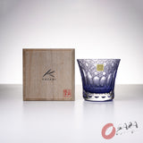 KAGAMI Crystal Edo-Kiriko Rock Glass - Yumeiro Purple / 江戸切子 ロックグラス