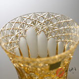 KAGAMI Crystal Edo-Kiriko Rock Glass - Yumeiro Yellow / 江戸切子 ロックグラス