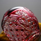 KAGAMI Crystal Iwai Daruma Ornament / 江戸切子 祝だるま