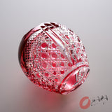 KAGAMI Crystal Iwai Daruma Ornament / 江戸切子 祝だるま