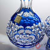 KAGAMI Crystal Edo-Kiriko Sake Set - Gyokumai / 篠崎英明 玉舞