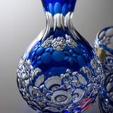 KAGAMI Crystal Edo-Kiriko Sake Set - Gyokumai / 篠崎英明 玉舞